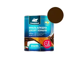 Емаль алкідна ПФ-115 КОРАБЕЛЬНА темно-коричневий 900г
