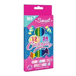 Олівці кольорові Yes Sweet Cream, 12/24 кольори