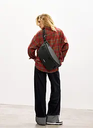 Жіноча cумка-бананка під ноутбук Sambag Urban Laptop чорна 46 × 26 см (51411064) - мініатюра 3