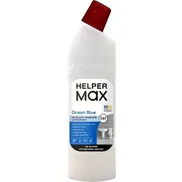 Засіб для чищення ванних кімнат HELPER MAX 1л пляшка Ocean Blue