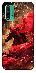 Чохол Demsky Red sparkles Horse для Xiaomi Redmi Note 9 4G / Redmi 9 Power / Redmi 9T