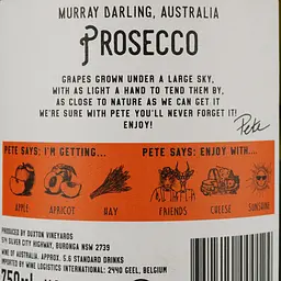 Ігристе вино Pete’s Pure Prosecco, біле, брют, 11,5%, 0,75 л (42230) - мініатюра 4