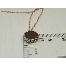 Золоте кольє Favoritum з агатом. 811431_3Ч 40 - мініатюра 4
