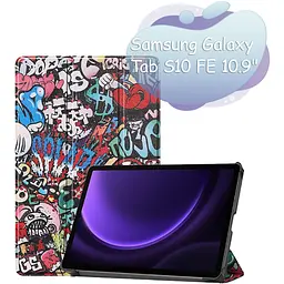 Чохол до планшета BeCover Smart Case Samsung Galaxy Tab S10 FE (SM-X520/SM-X526) 10.9" Graffiti (713285) - мініатюра 2