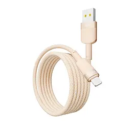 Кабель для заряджання та обміну даними Yoki YK-ST41 STYLE Series USB/Lightning 12W 2.4A/5V 1.2 м Помаранчевий - мініатюра 4