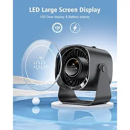Портативний вентилятор DK WT-F87 Black [136032] - мініатюра 2