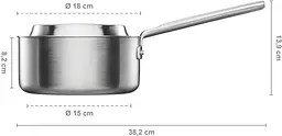 Ківш 1,8 л Fiskars Norden, без покриття (1067637) - мініатюра 3