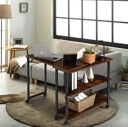 Стіл L-подібний Costway King обертовий в стилі Loft - мініатюра 9