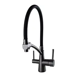 Змішувач для кухні під осмос Globus Lux LAZER GLLR-0700-11-GRAPHITE - мініатюра 3
