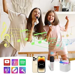 Бездротова акустика Grand з 2 мікрофонами Bluetooth Y1 караоке-система - мініатюра 4