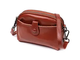 Глянсова жіноча сумка на кожен день із натуральної шкіри Vintage 18,5х12,5х5,5 см sum0029062