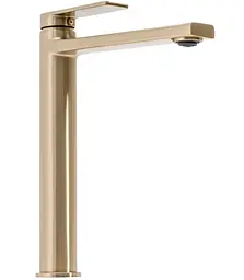 Змішувач для умивальника Rea Verso високий brushed gold REA-B6564, Золотий - мініатюра 4
