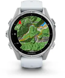 Смарт-годинник Garmin Fenix 8 43mm AMOLED Silver with Whitestone Silicone Band (010-02903-00) - мініатюра 6