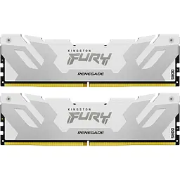 Модуль пам'яті Kingston DDR5 48GB (2x24) Fury 8000Mhz Renegade White (KF580C38RWK2-48)