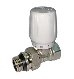 Кран радіаторний Zegor QS-3662 верхній регуляційний прямий 3/4" 30412