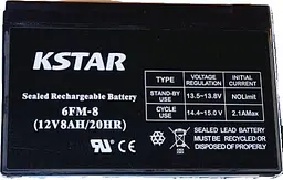 Акумуляторна батарея KSTAR 12V 8.0AH (6-FM-8) AGM - мініатюра 3