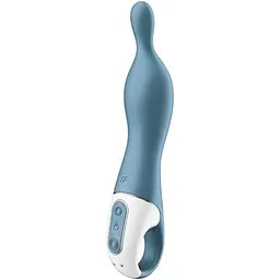 Вибратор Satisfyer - A-Mazing 1 Инновационный для точки А, 21.7х3.8 голубой