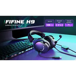 Ігрові навушники Fifine H9 7.1 White [114364] - мініатюра 11