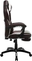 Геймерське крісло GT Racer коричневе з білим (X-2749-1 Dark Brown/White) - мініатюра 4