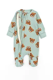 Бавовняний комбінезон для немовлят на блискавці Cute bear
