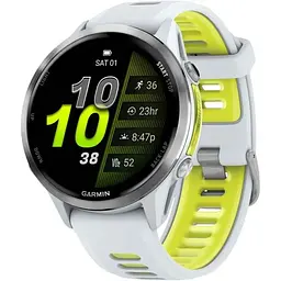 Смарт-годинник Garmin Forerunner 970 Whitestone/Amp Yellow (010-02969-11)