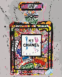 Картина за номерами Chanel №5 арт (Шанель номер 5) 40x50 см Origami LW 3476