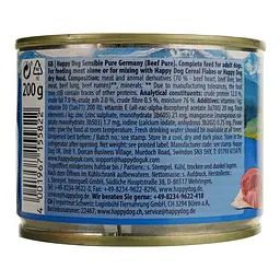 Вологий корм для собак Happy Dog Sens Pure Rind, з яловичиною, 200 г - мініатюра 4