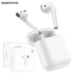 Бездротові навушники Borofone BW31 True TWS White - мініатюра 4