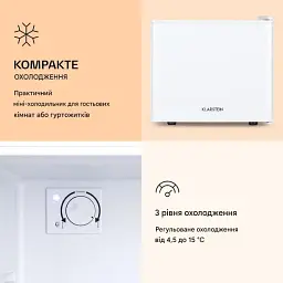 Міні-холодильник Klarstein Geheimversteck (10036104) 26 дБ Б/в - мініатюра 2