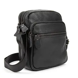 Шкіряний невеликий месенджер на два відділення Tiding Bag M56-2004A