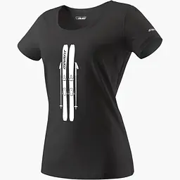 Футболка жіноча Dynafit Graphic Cotton Women S/S Tee S Чорний