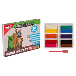 Пластилін Yes 10 кольорів 200 г Minecraft (540662)