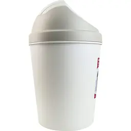 Відро для сміття MBM My Home з кришкою 9 л сіре (BIN-10 9L GRAY) - мініатюра 3