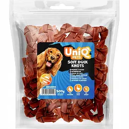 Ласощі для собак UniQ PETS М'які вузли з качки 500 г