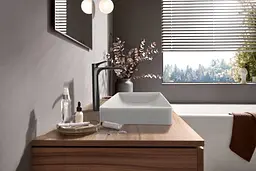 Змішувач для умивальника Hansgrohe Vivenis CoolStart з донним клапанома brushed black chrome 75045340 - мініатюра 3