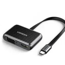 Перехідник USB 2.0 Type-C HDMI+VGA (HDMI 1.4b) CM303 Ugreen чорний