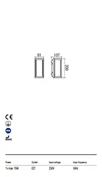 Бра вуличне VITRA AP E27 1X15W IP54 BK (5.1.1) Redo 9107 - мініатюра 3