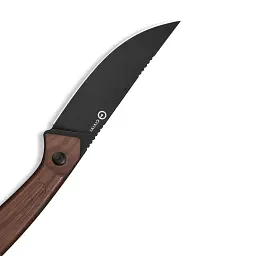 Ніж фіксований туристичний Civivi Carveth (9,1 см) AEB-L / Wood дерево з чохлом - мініатюра 7