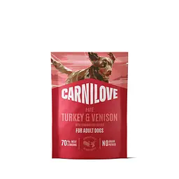 Вологий корм для собак Carnilove Turkey & Venison with Stawberry Leaves паштет індичка та оленина з листям полуниці 300 г