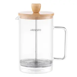 Френч-прес Midori 800мл боросилікатне скло бамбук прозорий ARDESTO kuh0014799