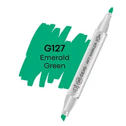 Маркер двосторонній Смарагдово-зелений, G127, 99IDEAS