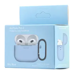 Чохол Silicone Case 1,2mm for AirPods Pro 2 Sky Blue - мініатюра 2