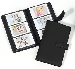 Подарунковий набір камера Fujifilm Instax Mini EVO, Фотопапір 50 шт, Прозорий чохол, Фотоальбом 108 фото Чорний - мініатюра 8