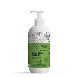 Шампунь для глибокого очищення шерсті собак і кішок Tauro Pro Line Pure Nature Herbal Detox 400 ml