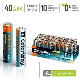 Батарейка ColorWay Alkaline Power лужні AAA, поштучно