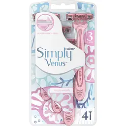Бритва Gillette Simply Venus 3 4 шт. (7702018465675/8700216143608) - мініатюра 2