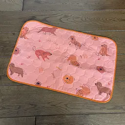 Багаторазова пелюшка для дітей Pelushka Funny Dogs Pink, 40х60 см