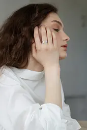 Срібна каблучка (3910) 18.5 - мініатюра 3