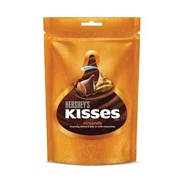 Шоколадні цукерки Hershey's Kisses Almonds Chocolate з мигдалем 100.8г