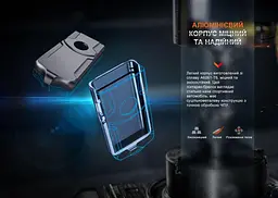Ліхтар брелок Fenix E03R V2.0, сірий - мініатюра 10